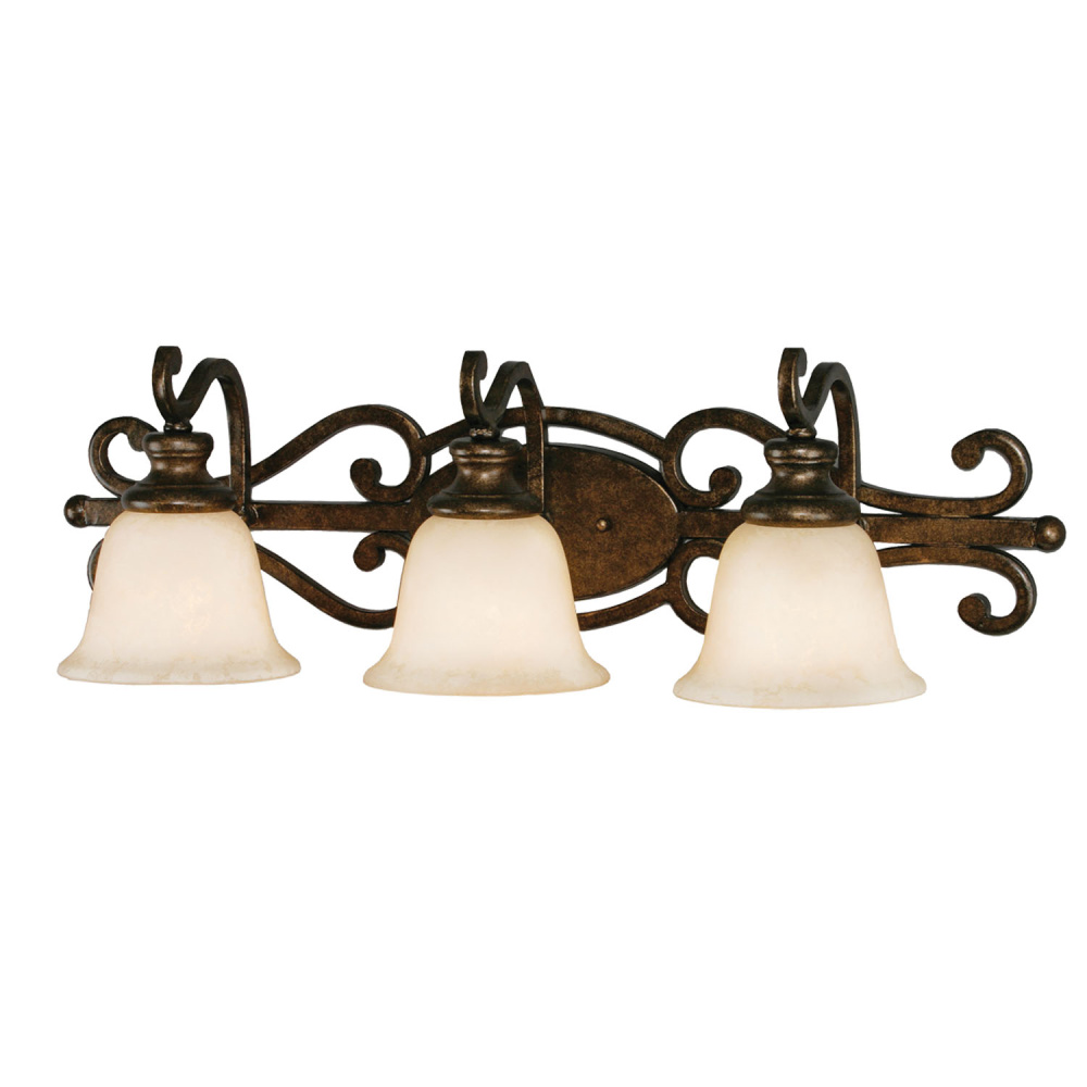 Wry Lighting Heartwood 3-light Vanity in Burnt Sienna